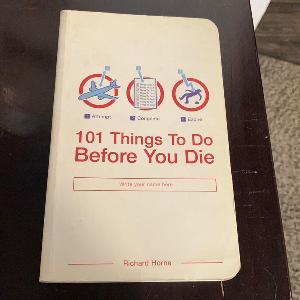 101 things to do before you die - paperback